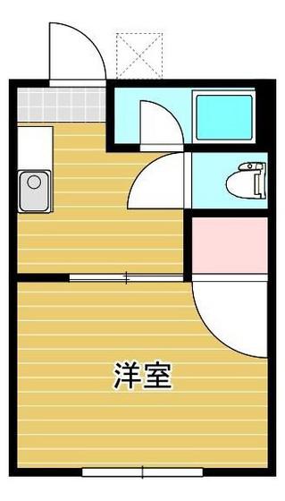 CLEO・伊福町(1K/1階)の間取り写真