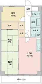 レジディア日比野(3LDK/11階)の間取り写真