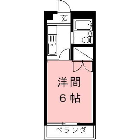 PR0SPER(1K/2階)の間取り写真