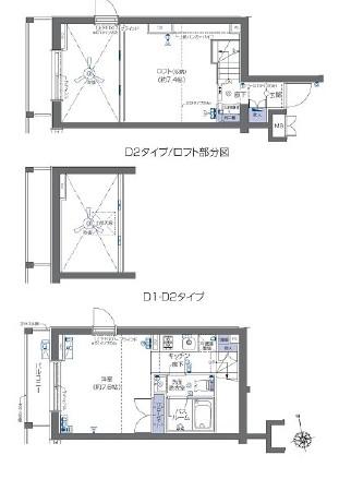 ZOOM六本木 ズーム六本木(1K/3階)の間取り写真