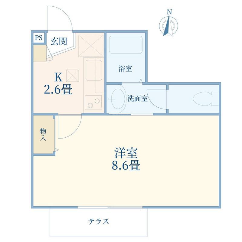 アイメゾン(1K/1階)の間取り写真