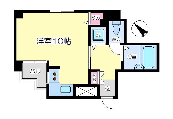 リバー佐藤(ワンルーム/2階)の間取り写真