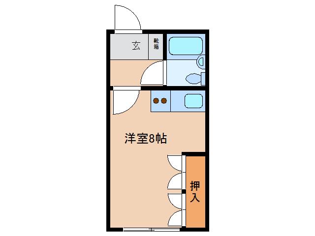 CHELSEA(ワンルーム/3階)の間取り写真