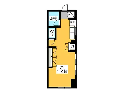 グレース柳沢(ワンルーム/1階)の間取り写真