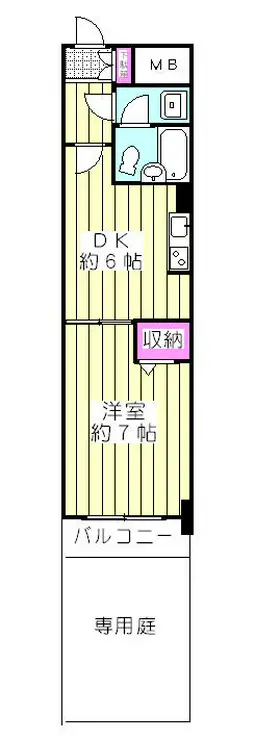 ライオンズシティ蕨 1階階 間取り