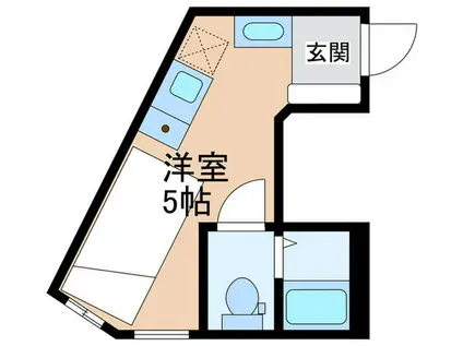 LUXE SASAZUKA(ワンルーム/2階)の間取り写真