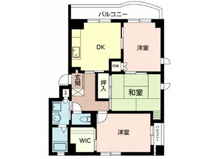 コート リジェール(3DK/4階)の間取り写真