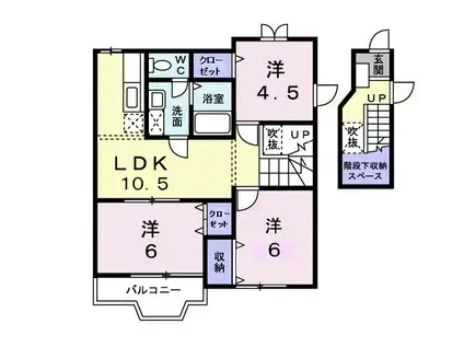 アリススプリングス(3LDK/2階)の間取り写真