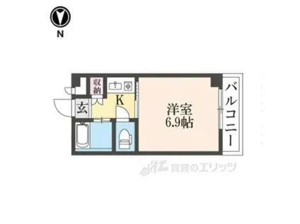 マイハウス小泉(1K/4階)の間取り写真