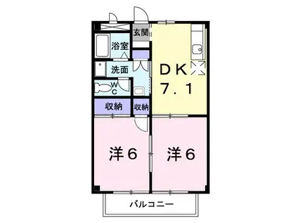 DAIMARU.I(2DK/2階)の間取り写真