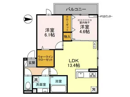 D-RESIDENCE東寺(2LDK/3階)の間取り写真
