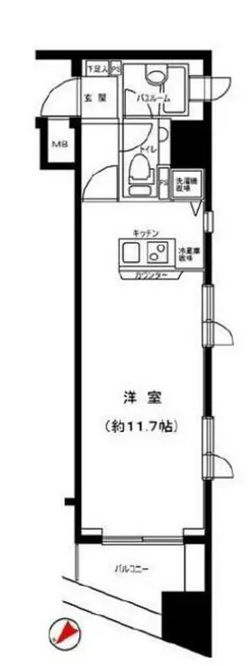 グラーサ東京イースト 9階階 間取り