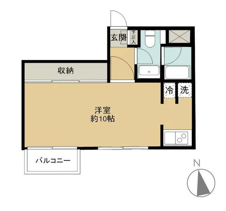 プラザ中落合 4階階 間取り