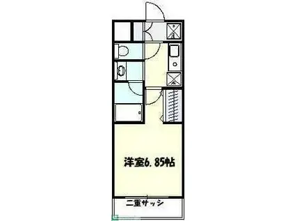 タウンハウス日吉K(1K/1階)の間取り写真