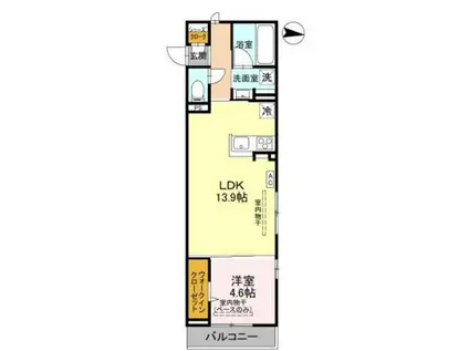 D-GRANDE元町(1LDK/3階)の間取り写真