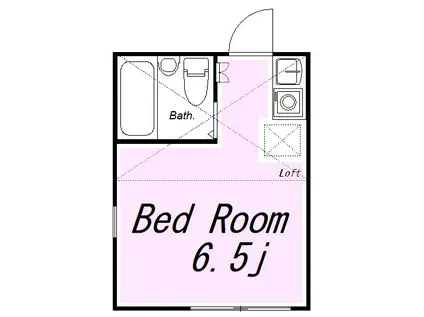 ユナイト藤棚エミール・フランソワ(ワンルーム/2階)の間取り写真