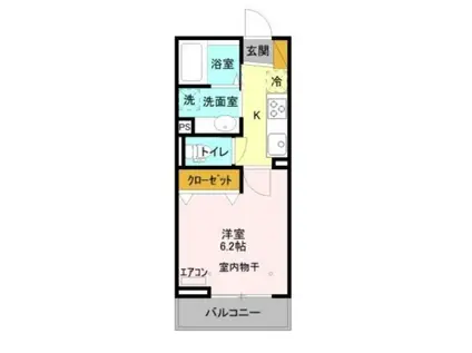 グレイシア(1K/2階)の間取り写真