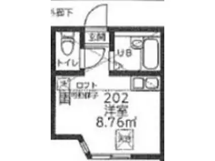 フー横浜鶴見(ワンルーム/2階)の間取り写真