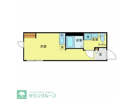 WILLE NISHIARAI II(ワンルーム/2階)の間取り写真