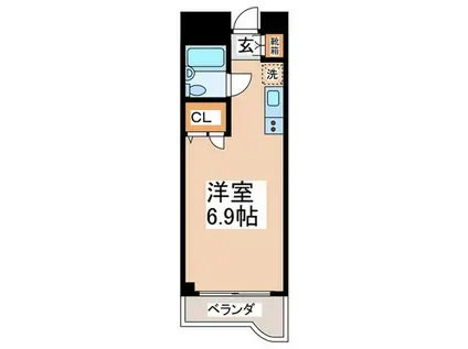 CSII(ワンルーム/3階)の間取り写真