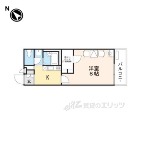 レオパレスアイエス(1K/3階)の間取り写真