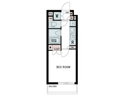 ルーブル東蒲田六番館(1K/2階)の間取り写真