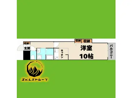 パル タマレ神宮(1K/7階)の間取り写真