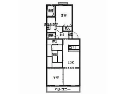 サンモール中井(3LDK/1階)の間取り写真
