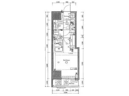 ブレシア日本橋蛎殻町(1K/6階)の間取り写真