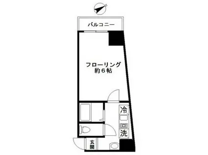 日興パレス小金井(1K/3階)の間取り写真