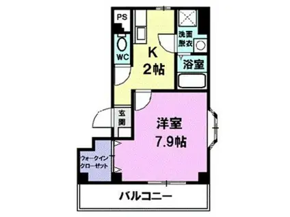 サンエルフ(1K/1階)の間取り写真