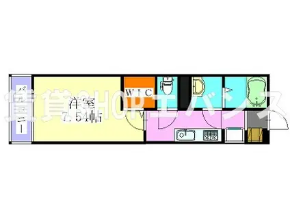 グレイス大久保(1K/2階)の間取り写真