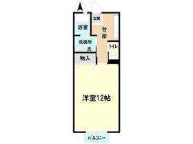 パロス四町目(1K/1階)の間取り写真
