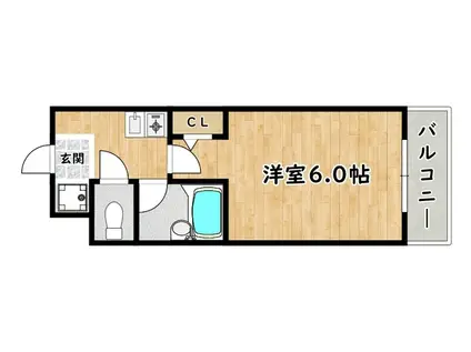 ジェイグラン(1K/5階)の間取り写真