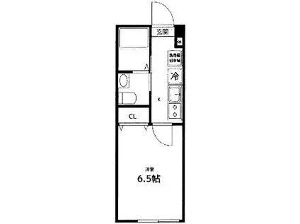 アクセス西巣鴨(1K/1階)の間取り写真