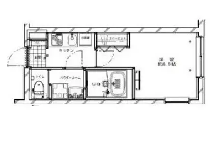 ジェノヴィア新高円寺(1K/2階)の間取り写真