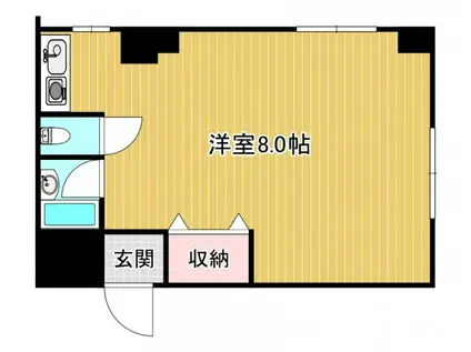 セジュール小林(ワンルーム/4階)の間取り写真
