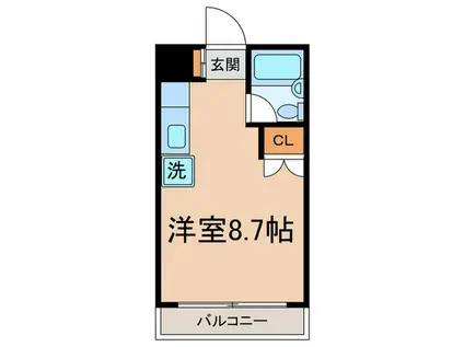 ハイム21(ワンルーム/2階)の間取り写真