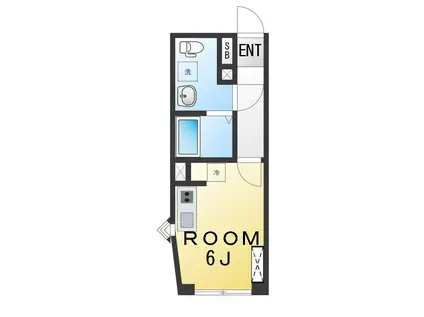 レピュア磯子駅前レジデンス(ワンルーム/5階)の間取り写真