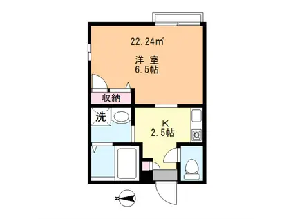 ステラ綾瀬(1K/1階)の間取り写真