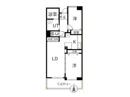 アクティ目黒駅前1棟(2LDK/7階)の間取り写真