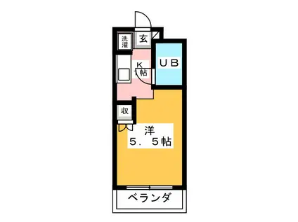ウィンベルソロ本厚木第3(1K/4階)の間取り写真