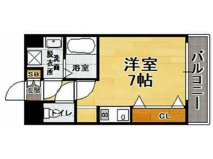 ピュアドーム博多ルネサンス(1K/5階)の間取り写真