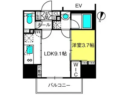 ＪＲ京浜東北線 大宮駅(埼玉) 徒歩8分 2階建 築28年(1K/1階)の間取り写真