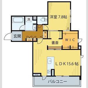 ベレオ北仙台駅(1LDK/4階)の間取り写真