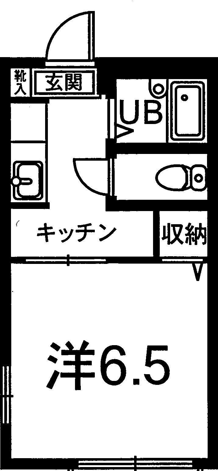 ラディアンス(1K/1階)の間取り写真