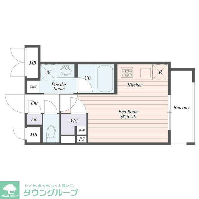 B CITY APARTMENT SHINJUKU NW(ワンルーム/3階)の間取り写真