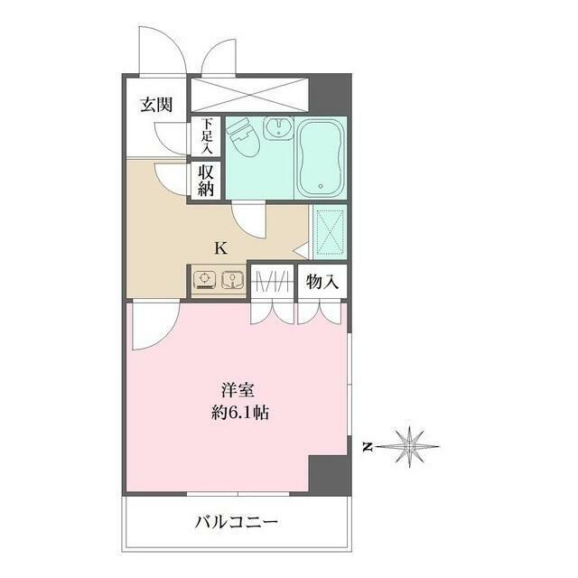 藤和シティコープ大倉山駅前(1K/3階)の間取り写真