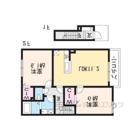 サンライズ・エイト(2LDK/2階)の間取り写真