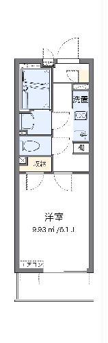 クレイノ彩V(1K/3階)の間取り写真